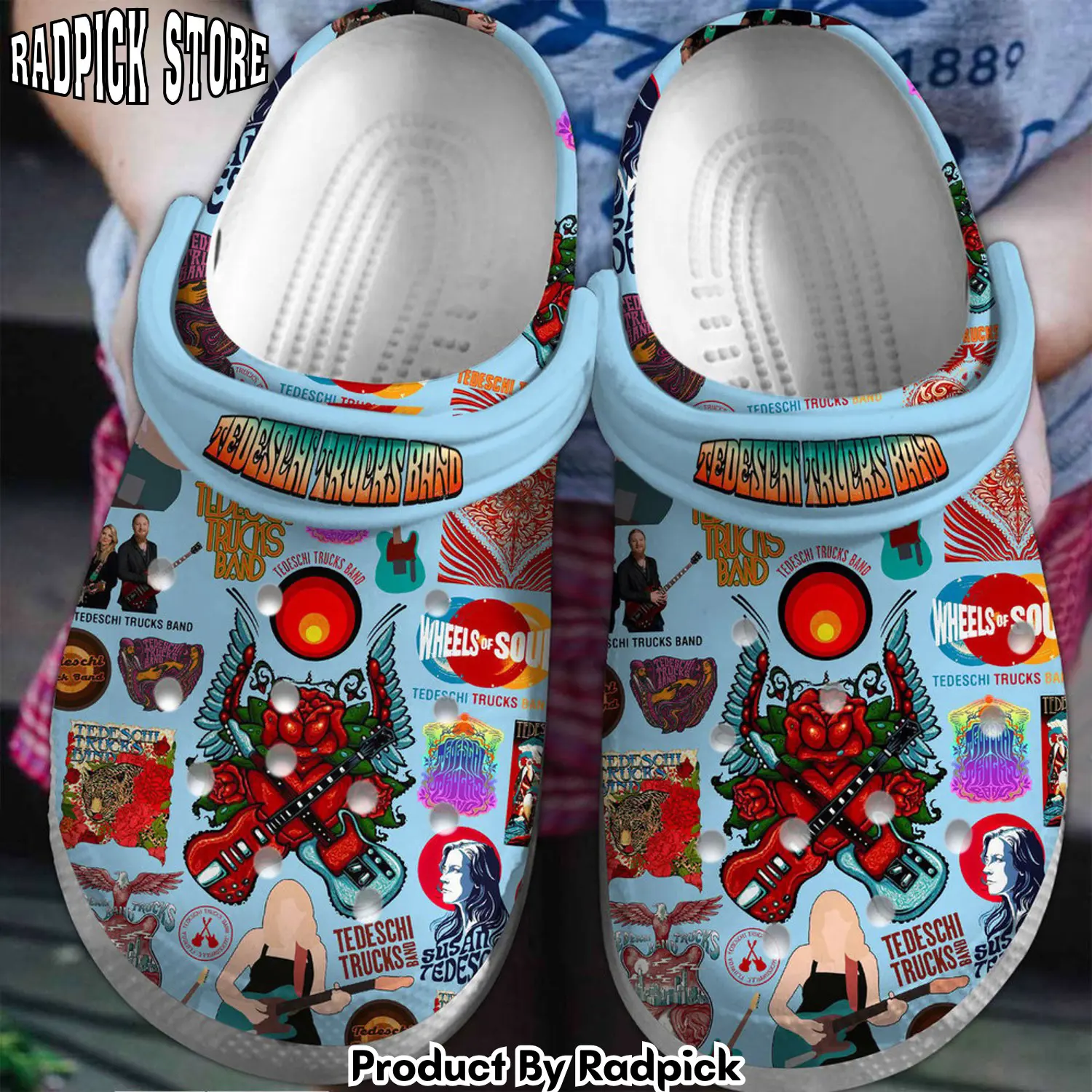 Radpick tedeschi trucks band music clogs shoes comfortable for men women kal rp652844